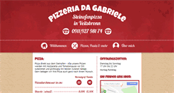 Desktop Screenshot of pizzeria-da-gabriele.de